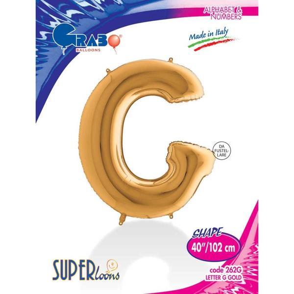 G Harf Supertrend Altın Folyo Balon 40" - Image 1