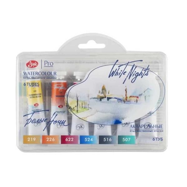 Supertrend White Nights Tüp Sulu Boya Seti Sunset 6 Renk x 10 ml. - Image 1