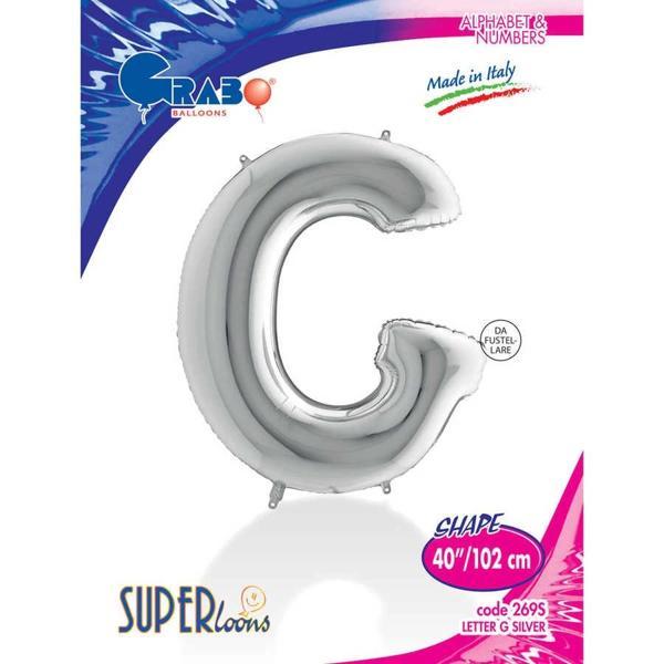 G Harf Supertrend Gümüş Folyo Balon 40" - Image 1