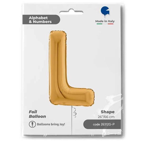 L Harf Supertrend Altın Folyo Balon 26" - Image 1