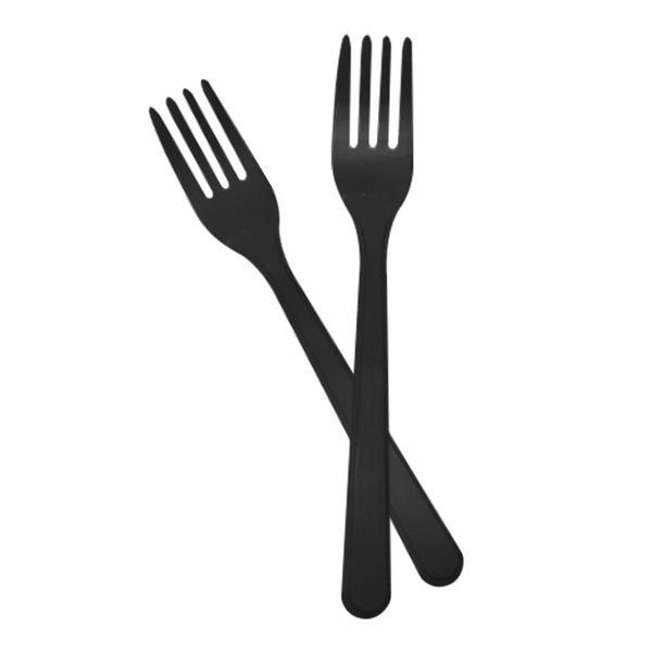 Siyah Plastik Çatal - Image 1
