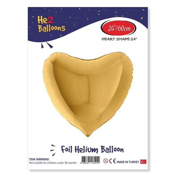 Altın Kalp Folyo Balon 24" - Image 1