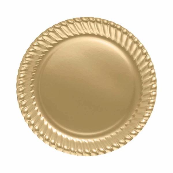 Altın Karton Tabak 23cm - Image 1