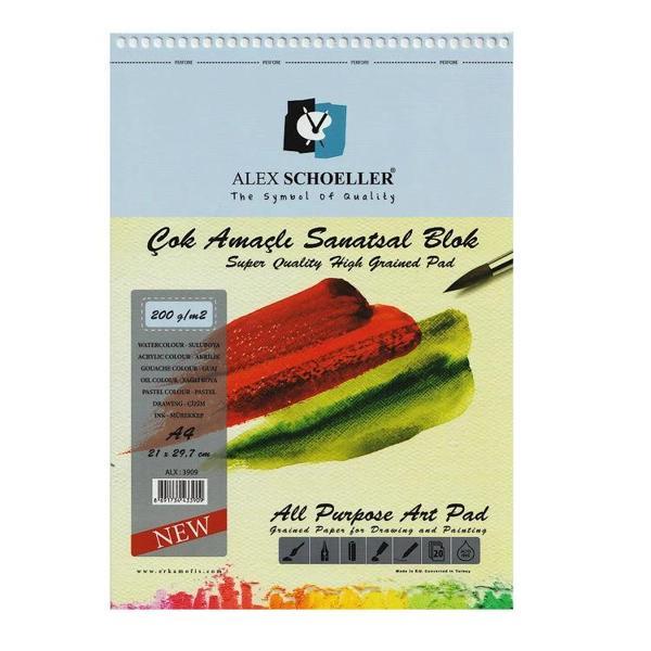 Supertrend Çok Amaçlı Sanatsal Resim ve Eskiz Çizim Defteri 200 gr. A4 20 yp. - Image 1