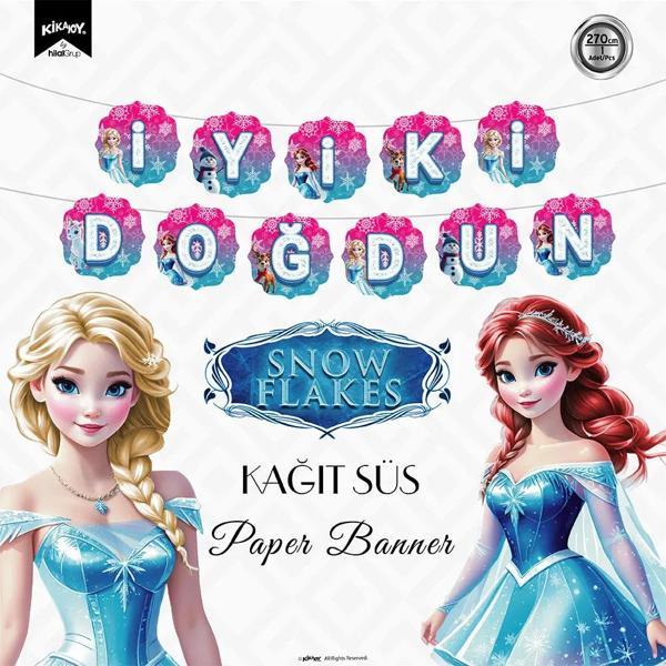 Snowflakes İyi ki Doğdun Harf Afiş - Image 1