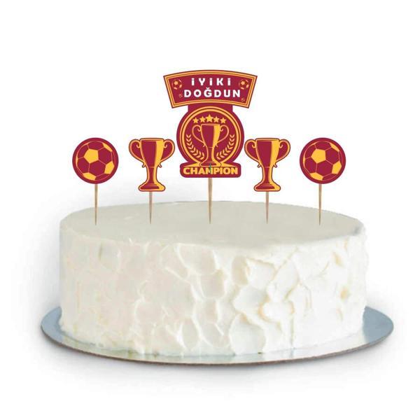 Champion Sarı Kırmızı Cupcake Süsü - Image 1