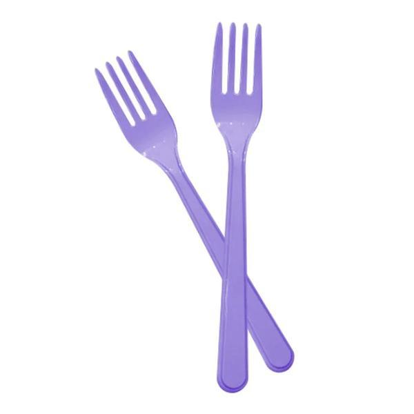 Lila Plastik Çatal - Image 1