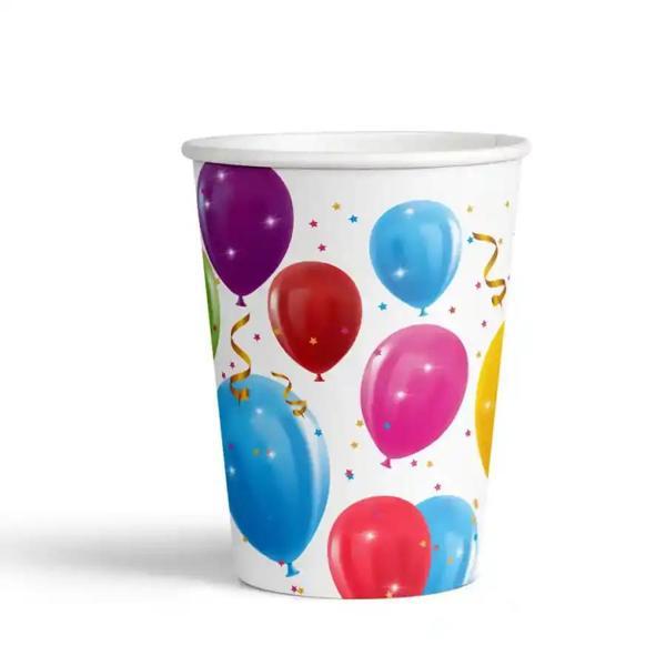 Sparkling Balloons Karton Bardak - Image 1