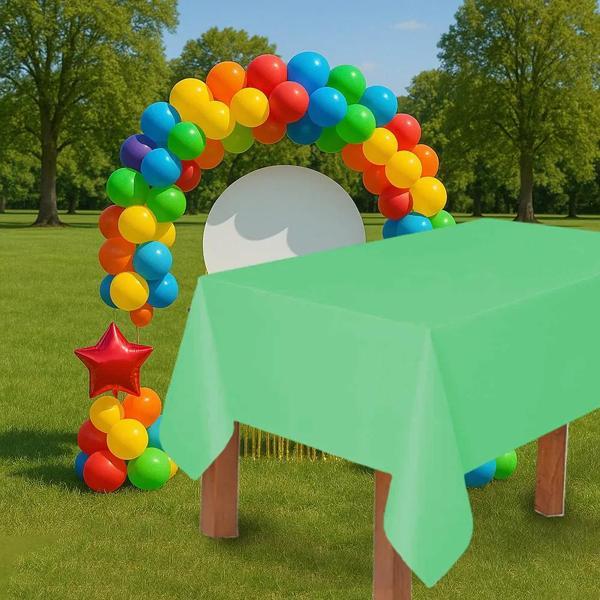 Mint Yeşili Plastik Masa Örtüsü - Image 1