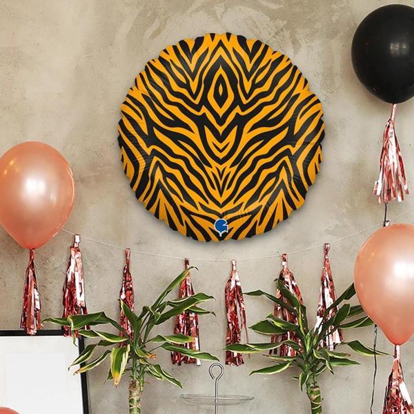 Tiger Striped Supertrend Folyo Balon 18" - Image 1