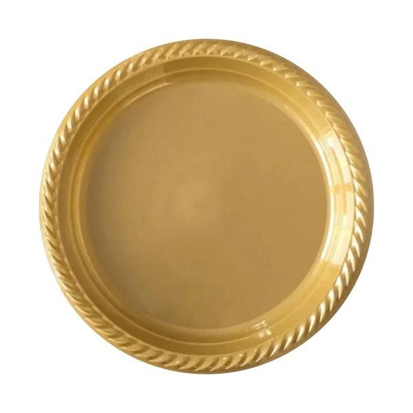 Altın Plastik Tabak - Image 1