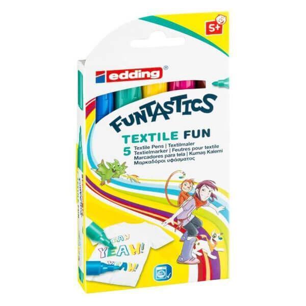 Supertrend E-17 Funtastics Kumaş Boyama Kalemi 5'Li Set - Image 1