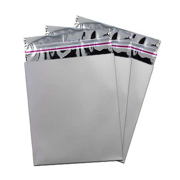 Gümüş Lüks Metalize Poşet 25x35 - Image 1