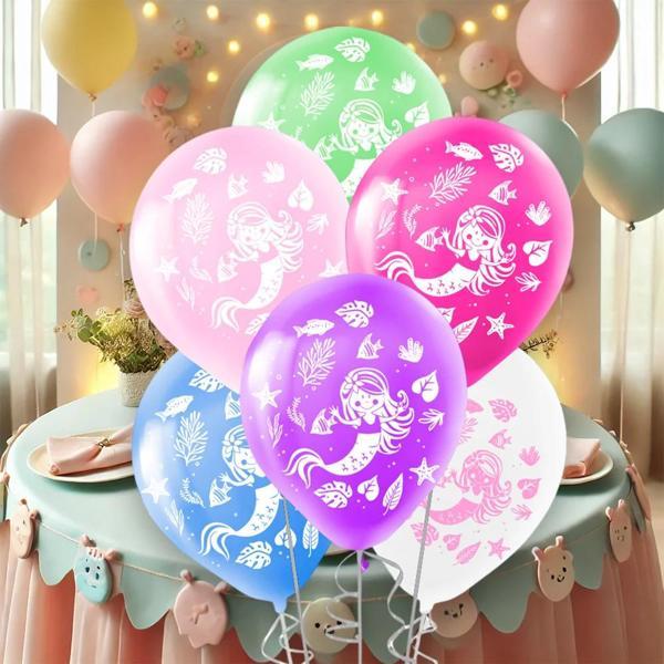 Denizkızı Baskılı Pastel Balon 12" - Image 1