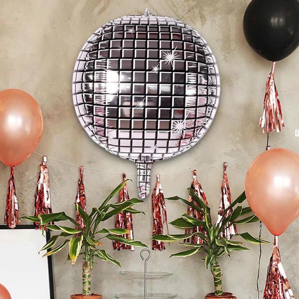 22" Disko Topu Folyo Balon -Gümüş- - Image 1