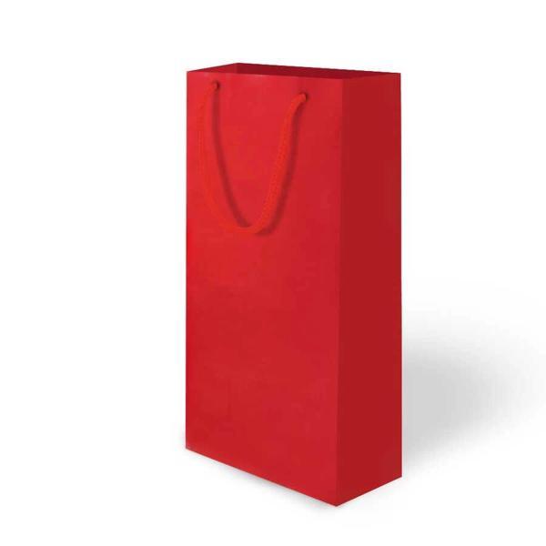 Mat Kırmızı Karton Çanta 12x35 - Image 1