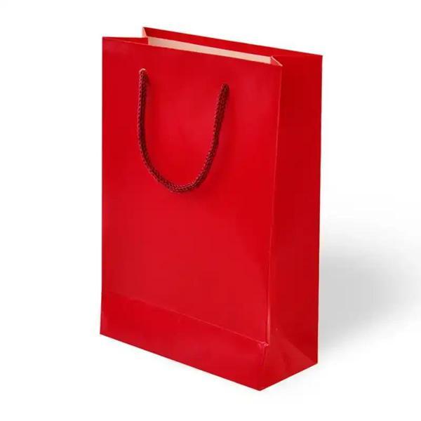 Mat Kırmızı Karton Çanta 26x40cm - Image 1