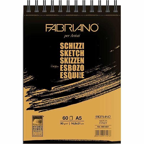 Supertrend Schizzi Sketch Pad Spiralli Eskiz Çizim Defteri 90 gr. A5 60 yaprak - Image 1