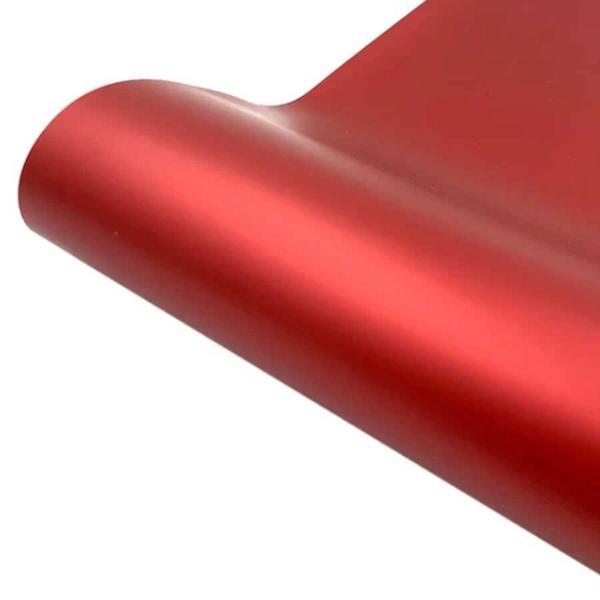 Mat Metalik Kırmızı Baskılı Kuşe Ambalaj Kağıdı 70x100 - Image 1