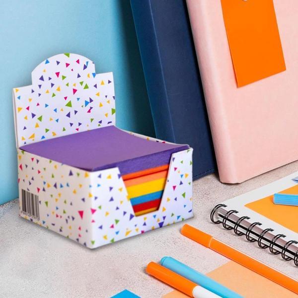 Renkli Küp Blok Not 8x8 - Image 1