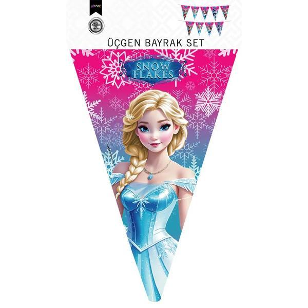 Üçgen Flama Süsleme Seti -Snowflakes- - Image 1