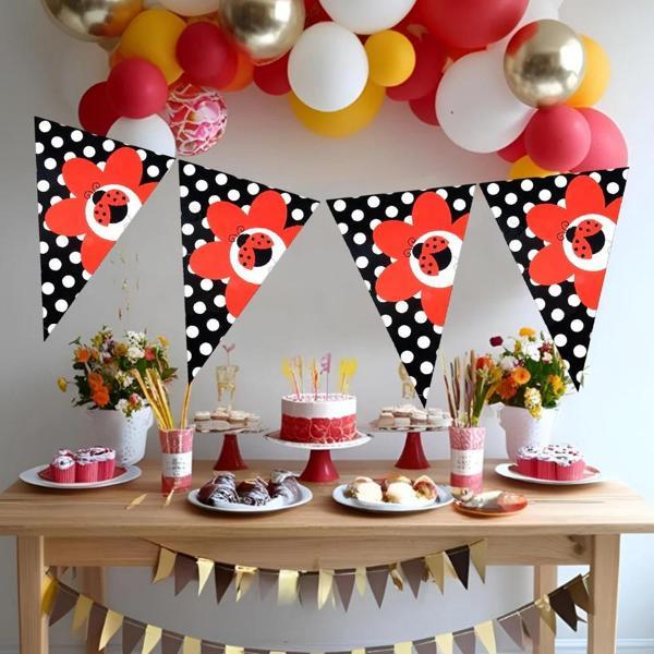 Uğur Böceği Üçgen Flama - Image 1