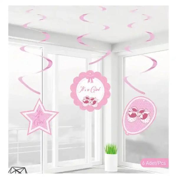 Babyshower Kız Sarkıt Süs 6lı - Image 1