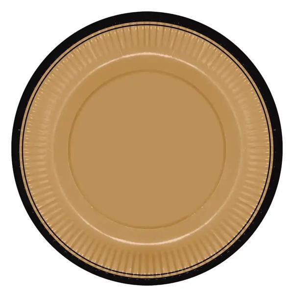 Retro Serisi Mum Işığı Karton Tabak 23cm - Image 1