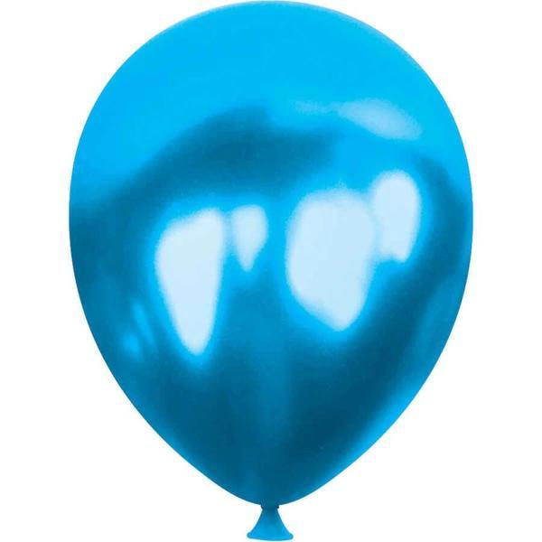 Mavi Metalik Balon 5" - Image 1