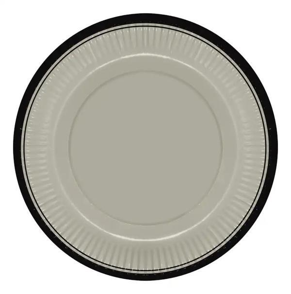 Retro Serisi Vanilya Çiçeği Karton Tabak 23cm - Image 1