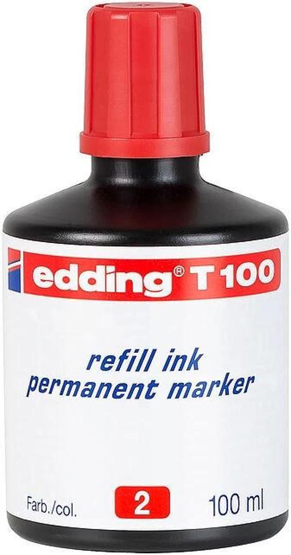 Supertrend T100 Permanent Marker Mürekkebi 100 ml. KIRMIZI - Image 1