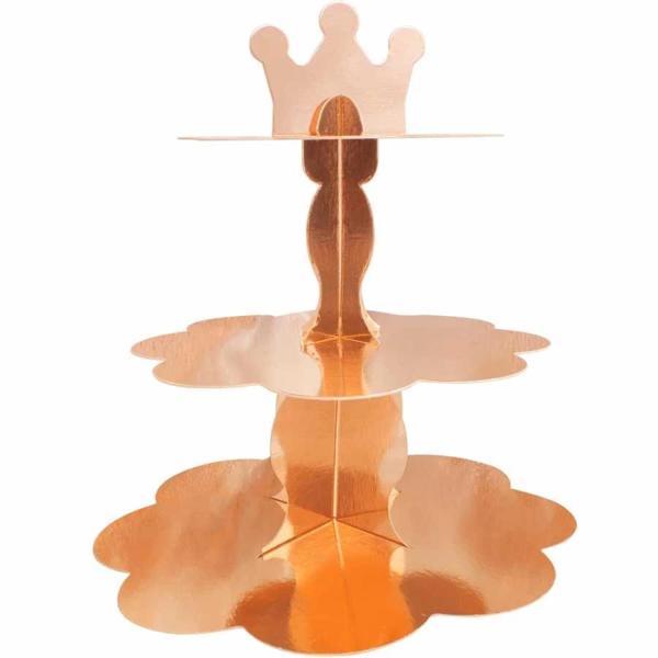 Metalik Altın Cupcake Standı - Image 1