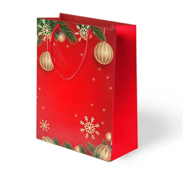 Yılbaşı Coşkusu Karton Çanta 25x30cm - Image 1