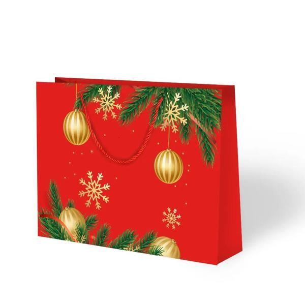 Yılbaşı Coşkusu Karton Çanta 42x38cm - Image 1