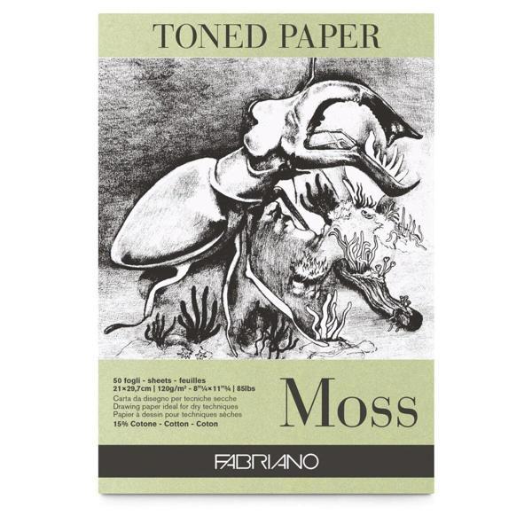 Supertrend Toned Paper Moss Eskiz Çizim Defteri Yosun Rengi 120 gr. A4 50 yaprak - Image 1