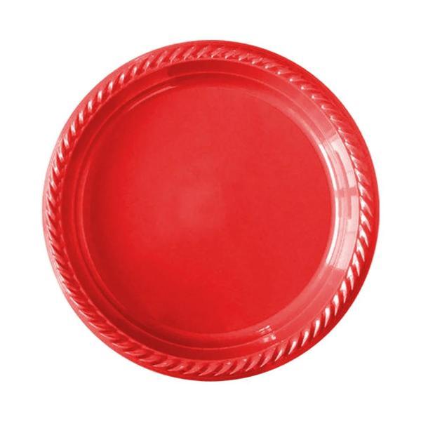 Kırmızı Plastik Tabak - Image 1