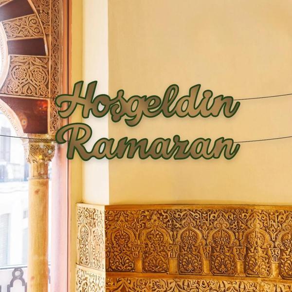 Hoşgeldin Ramazan Kaligrafik Harf Afiş - Image 1