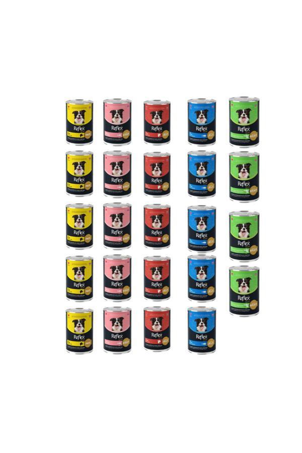 Plus Karışık Köpek Konservesi Yaş Mama 400 Gr X 24 Adet - Image 1