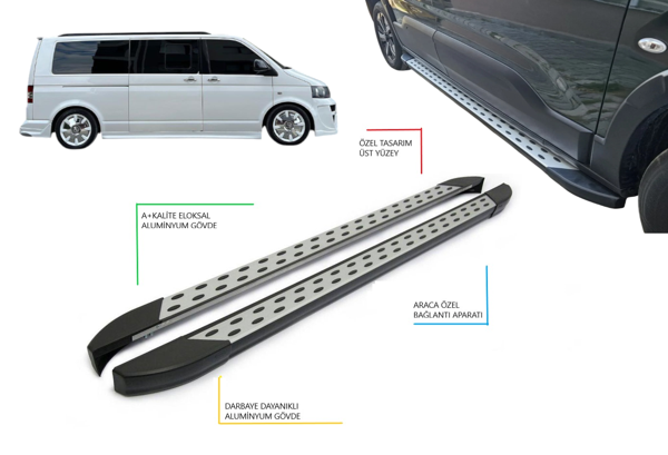 T5 CARAVELLA UZUN ŞASE NOKTALI YAN BASAMAK 2004-2015 - Image 1