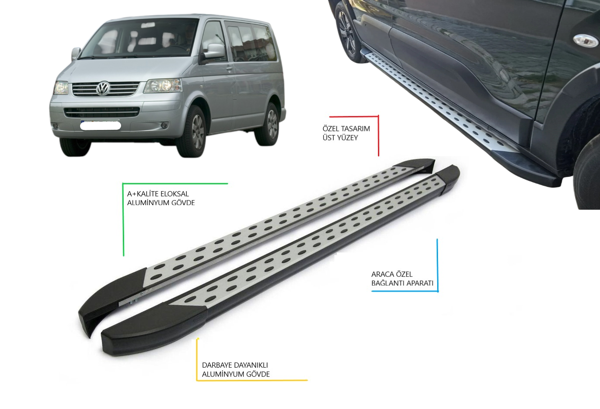 T5 CARAVELLA KISA ŞASE NOKTALI YAN BASAMAK 2004-2015 - Image 1