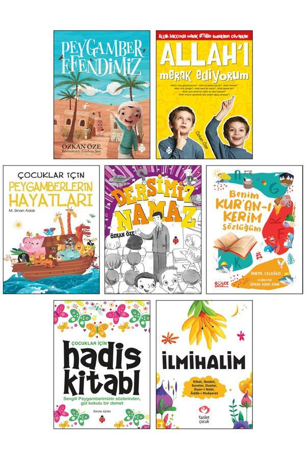 Peygamber Efendimiz Allah'I Merak Ediyorum Dersimiz Namaz Çocuklar İçin Hadis Kitabı İlmihalim Kuran - Uğurböceği - Image 1