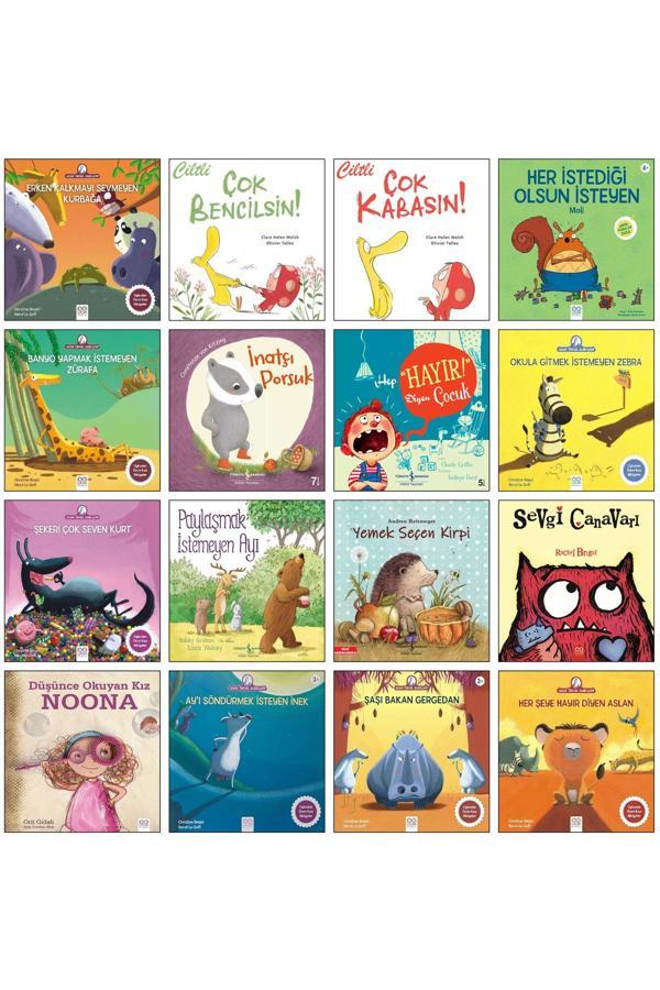 Erken Kalkmayı Sevmeyen Kurbağa Çok Bencilsin Her İstediği Olsun İsteyen Moli Yemek Seçen Kirpi 16Lı - 1001 Çiçek - Image 1