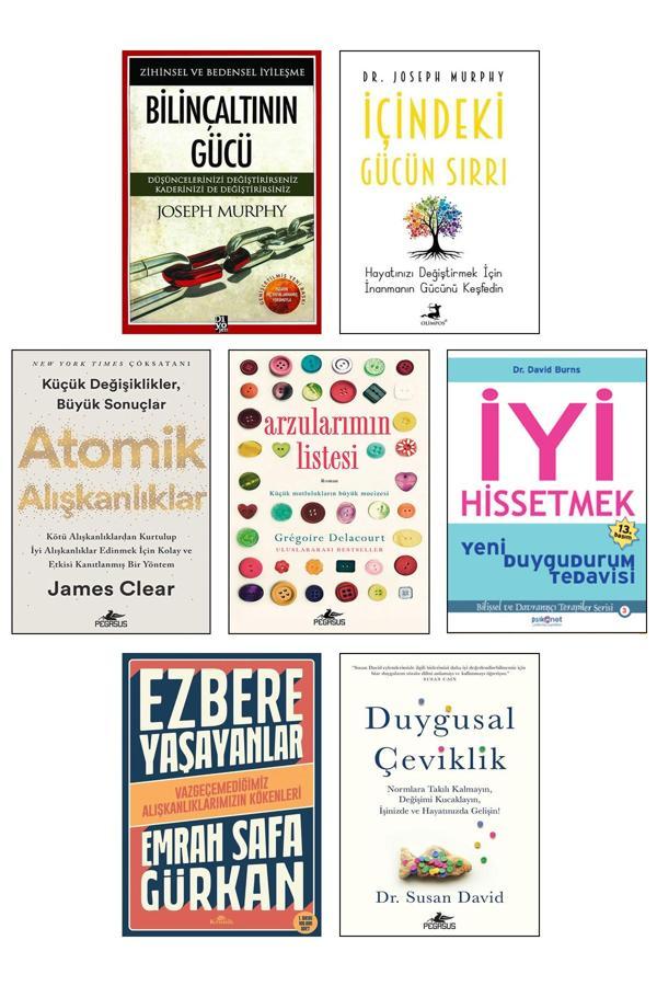 Atomik Alışkanlıklar James Clear Bilinçaltının Gücü Joseph Murphy İçindeki Gücün Sırrı 7Li Set - Destek Yayınları - Image 1
