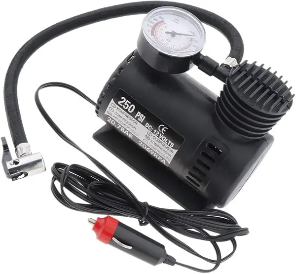 Oto Araç Mini Kompresör Hava Kompresörü 12 V 250 Psı Araba Hava Pompası Lastik Şişirici Taşınabilir (5060) - Image 1
