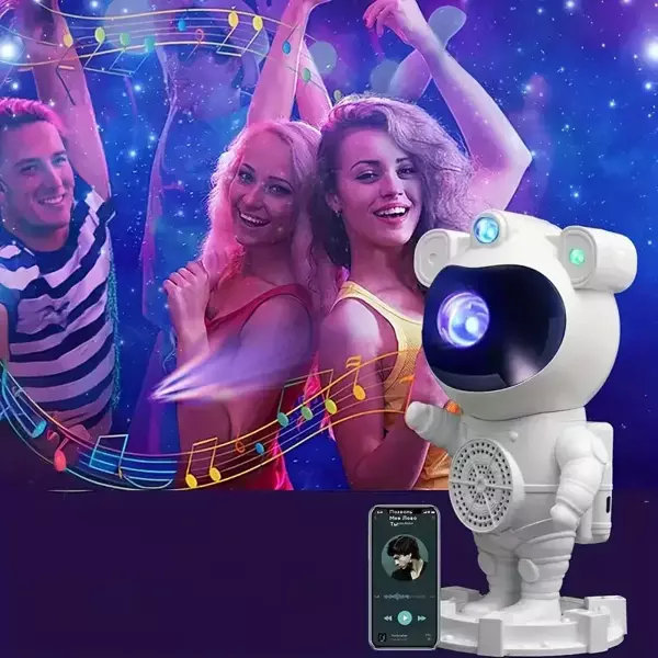 Akıllı Astronot Projeksiyon Gece Aydınlatma &amp; Bluetooth Hoparlör (5060) - Image 1