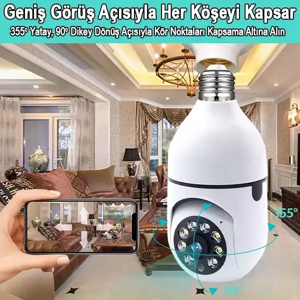Ampul Kamera Harekete Duyarlı Gece Görüşlü (5060) - Image 1