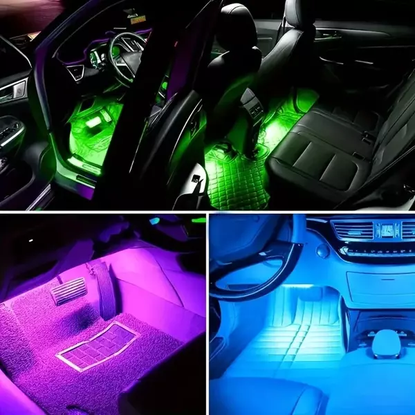 Araç İçi Sese Duyarlı Ayak Altı Led Aydınlatma Kumandalı Rgb (5060) - Image 1