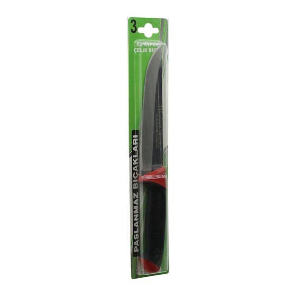 SÜRYÖRBİSA NO-3  KASAP ET BIÇAK - KURBAN ÇİFT RENKLİ PLASTİK SAPLI (5060) - Image 1