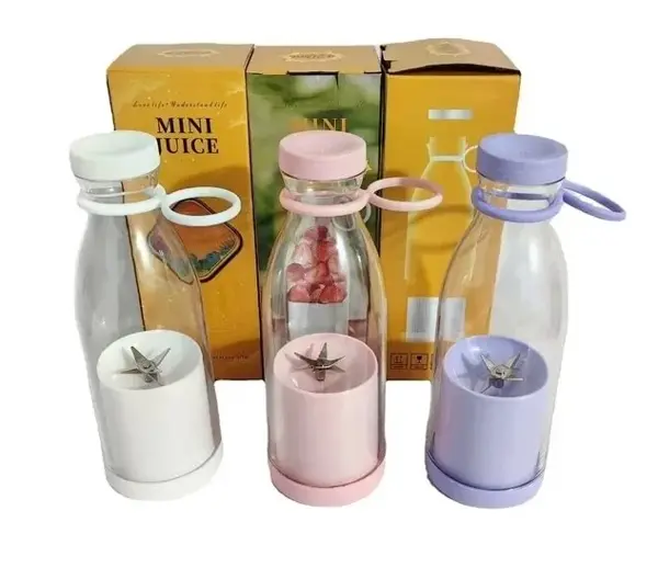 Taşınabilir Mini Şarjlı Blender Meyve Sıkacağı Smoothie Shake Yapıcı B-008 (5060) - Image 1