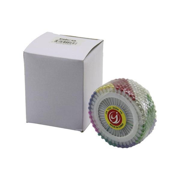 YUVARLAK DİSK STANDLI 1440 ADET RENKLİ TOPLU BAŞÖRTÜ İĞNESİ (5060) - Image 1